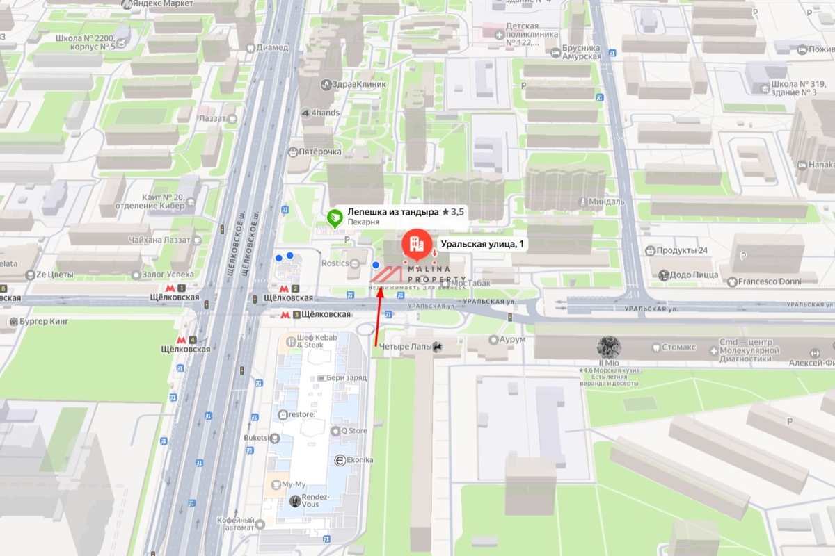 Продажа помещения с арендатором у метро Щелковская