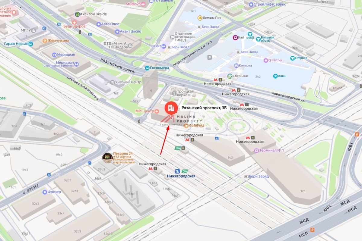 Продажа помещения с арендатором аптека у м. Нижегородская