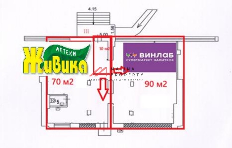 Продажа помещения на выходе из метро Юго-Восточная