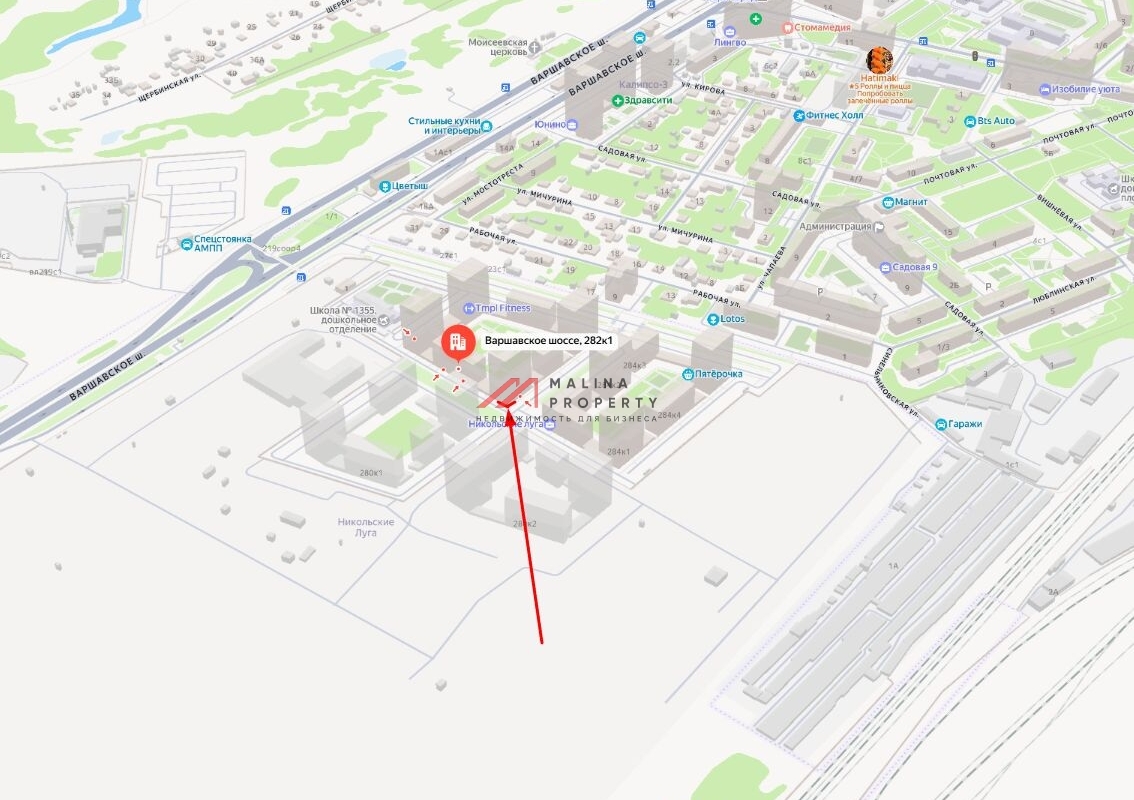 Аренда углового помещения в центре ЖК "Никольские Луга" 