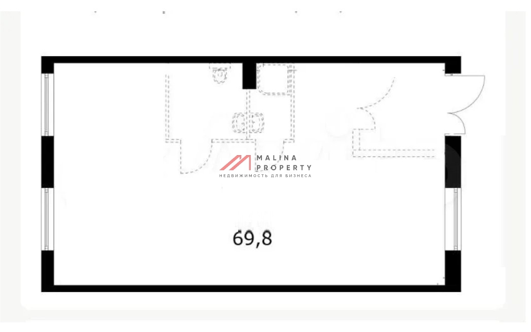 Продажа торгового помещения в новостройке