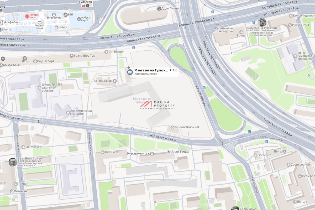 Продажа коммерческого помещения в ЖК "Мангазея на Тульской"