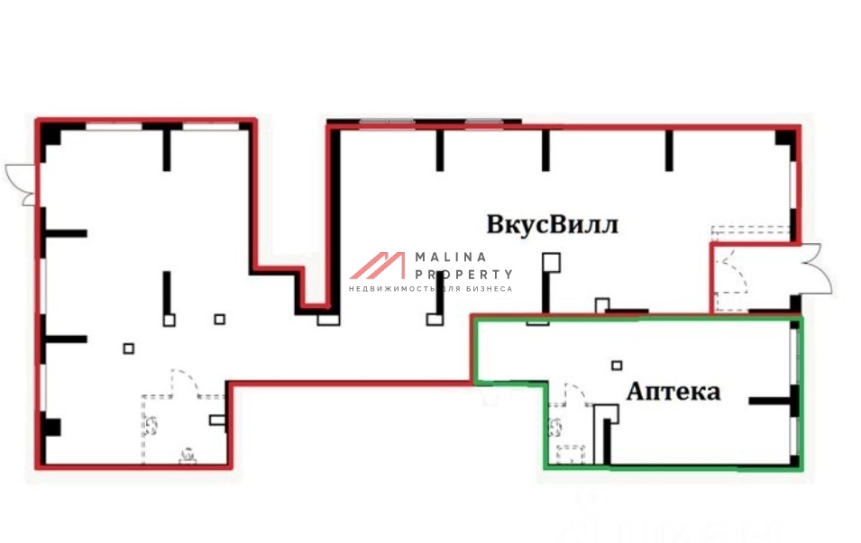 Аренда торгового помещения в жилом комплексе Открытый парк