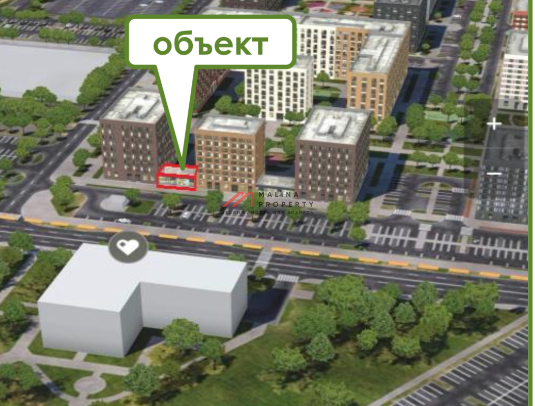 Продажа торгового помещения напротив поликлиники в ЖК Ильинские луга