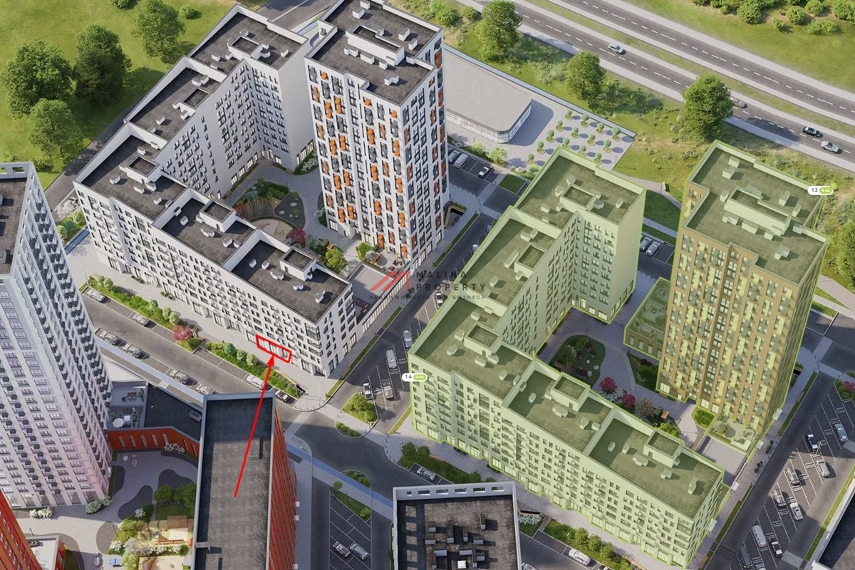 Продажа торгового помещения в ЖК "Дзен кварталы"