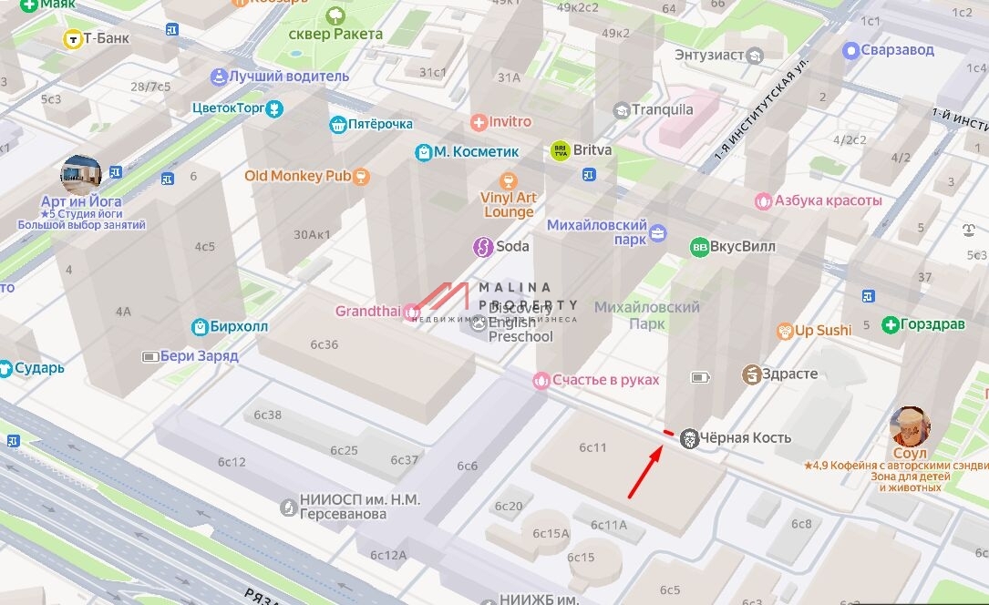 Продажа торгового помещения в ЖК "Михайловский парк"