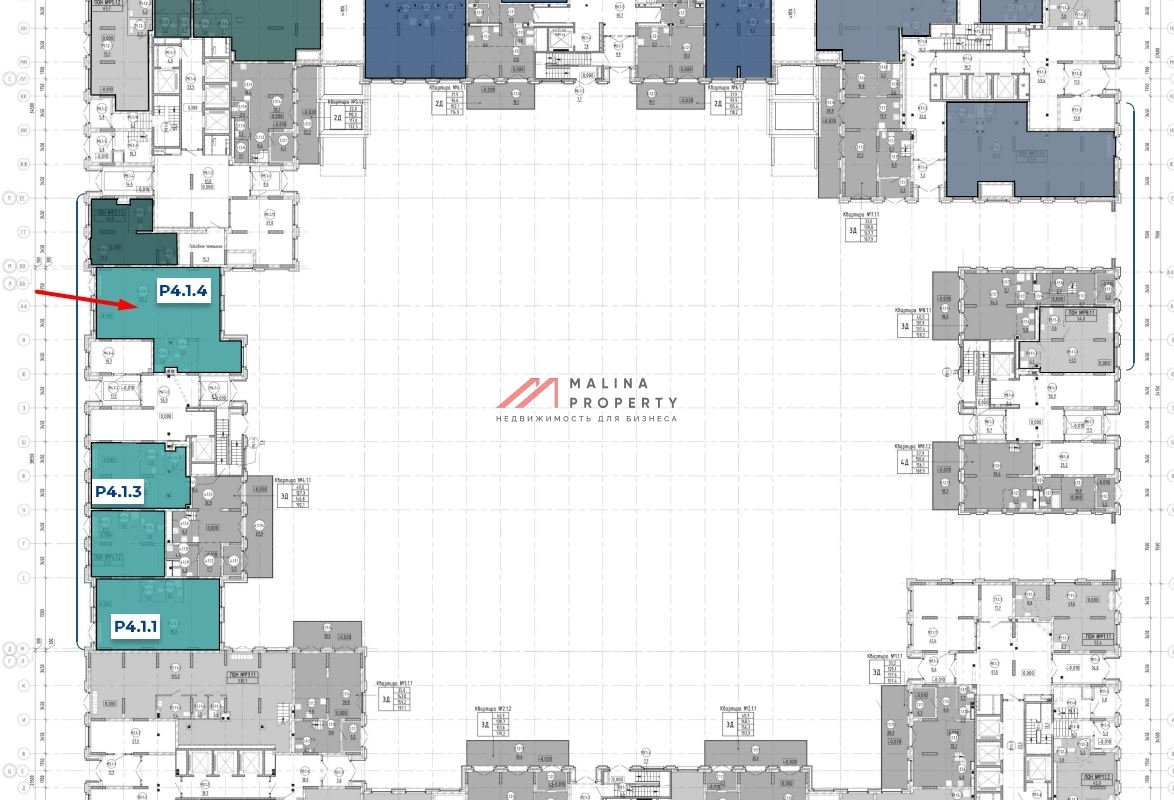 Продажа торгового помещения в ЖК «Квартал Метроном»