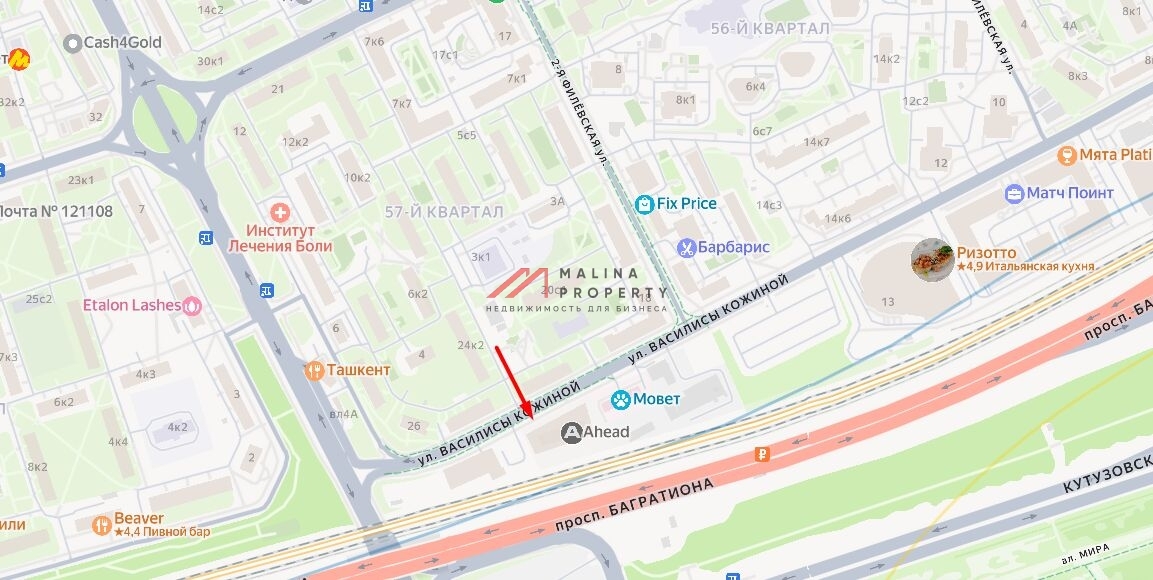 Продажа помещения в многофункциональном центре AHEAD