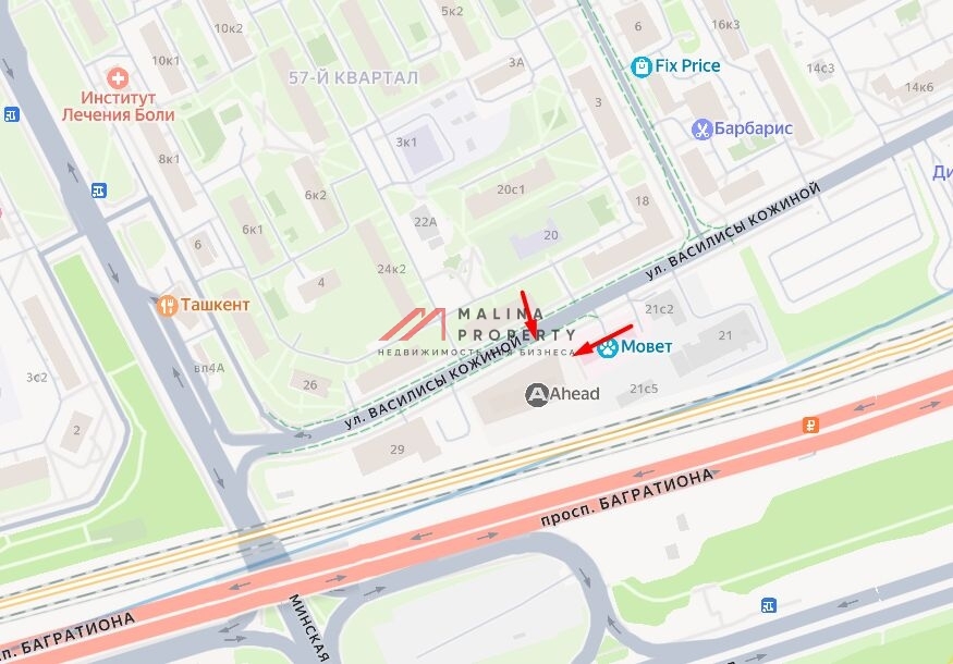 Продажа помещения в многофункциональном центре AHEAD