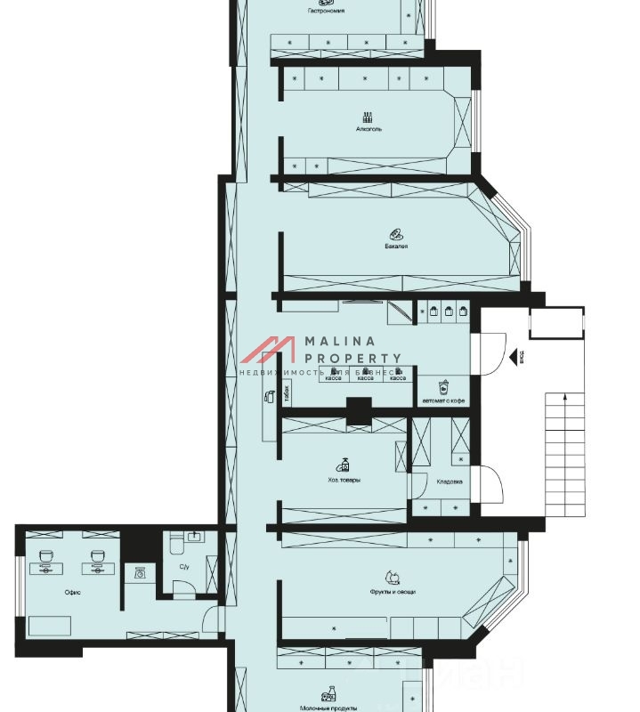 Продажа торгового помещения с арендатором в Мытищах 