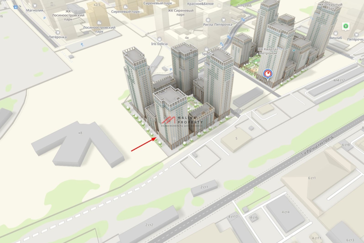 Продажа торгового помещения в ЖК «Квартал Метроном»