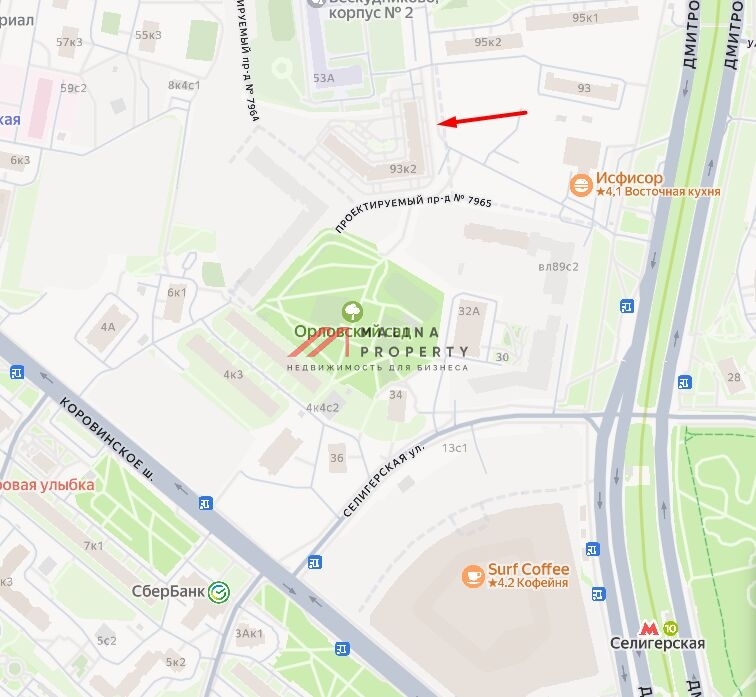 Аренда помещения в новом доме рядом с метро Селигерская