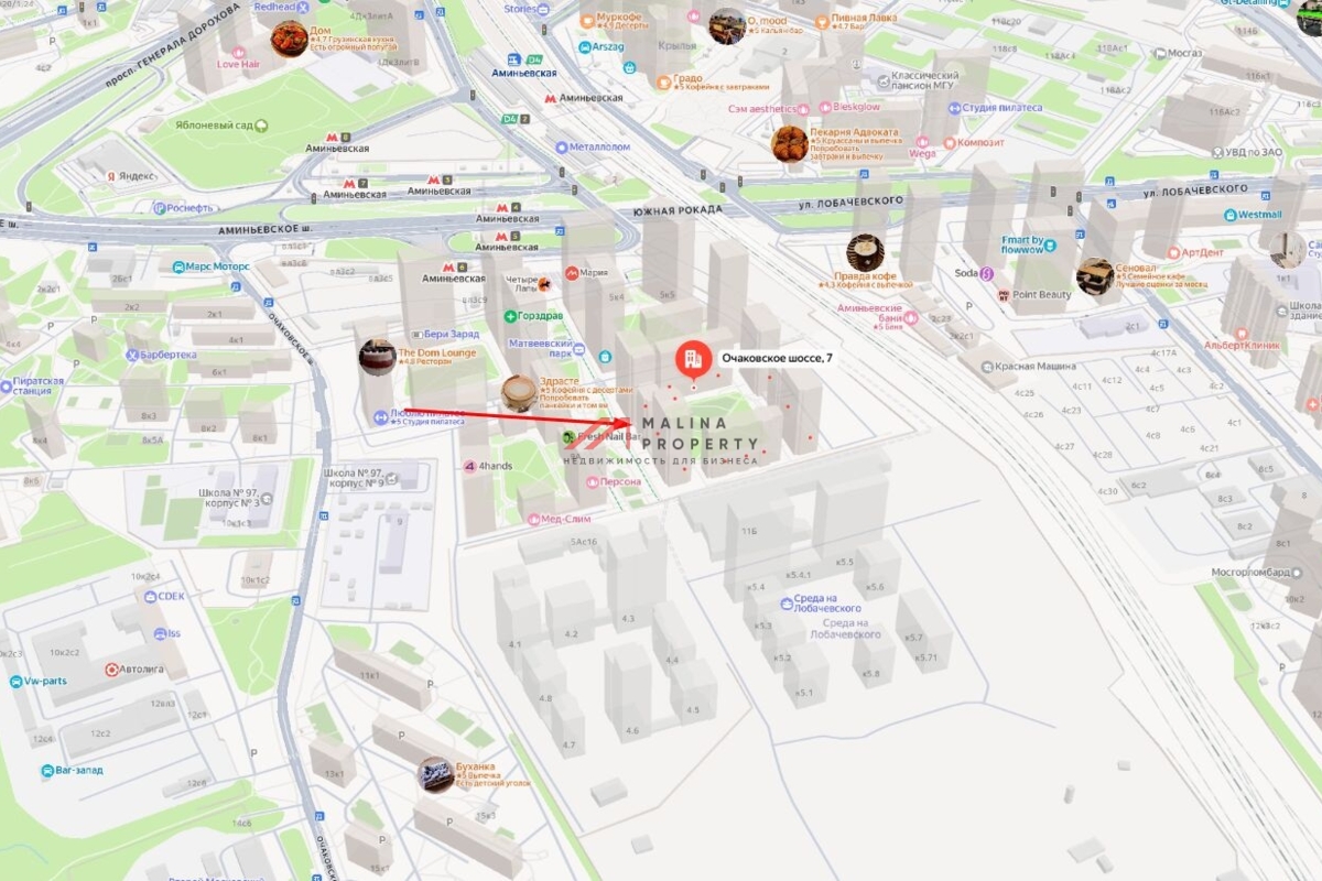 Аренда торгового помещения рядом с метро Аминьевская 