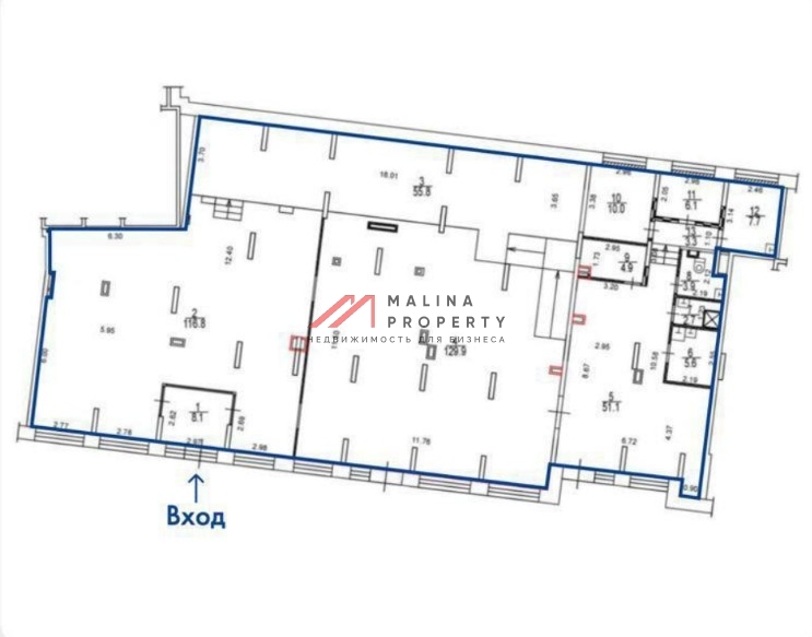 Продажа помещения с арендатором магазин Пятерочка 