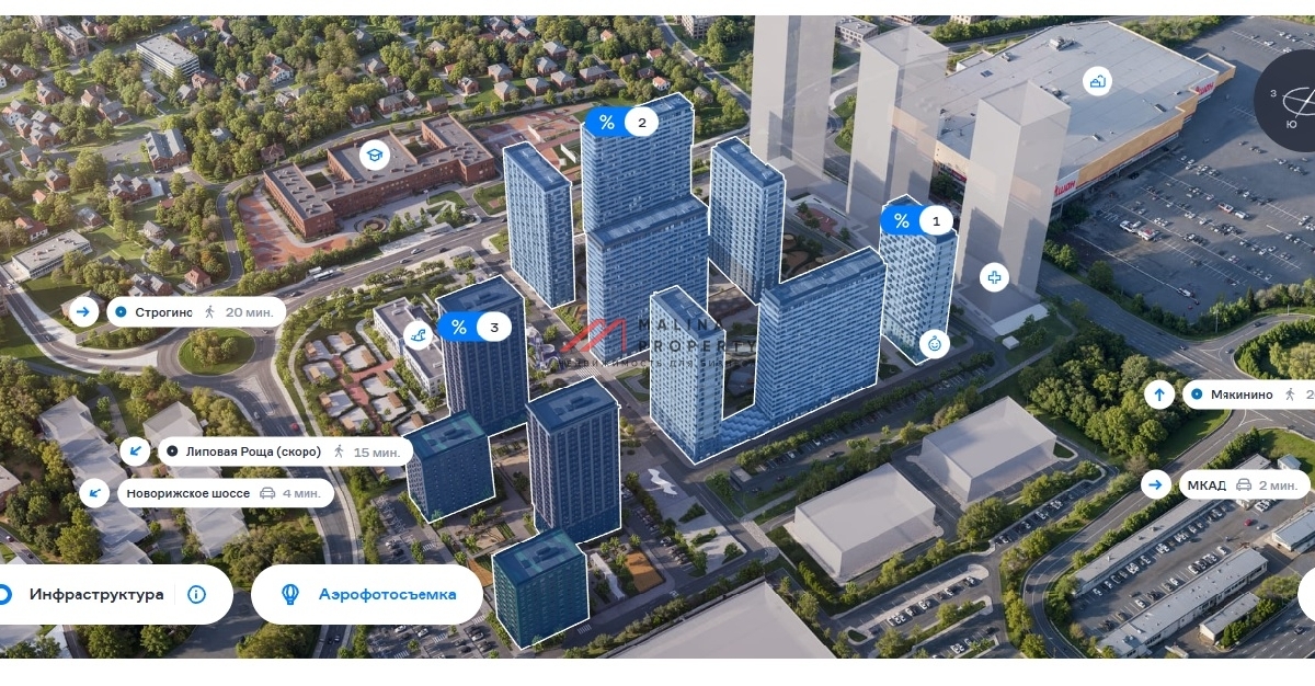 Продажа торгового помещения  в ЖК "Квартал Строгино"