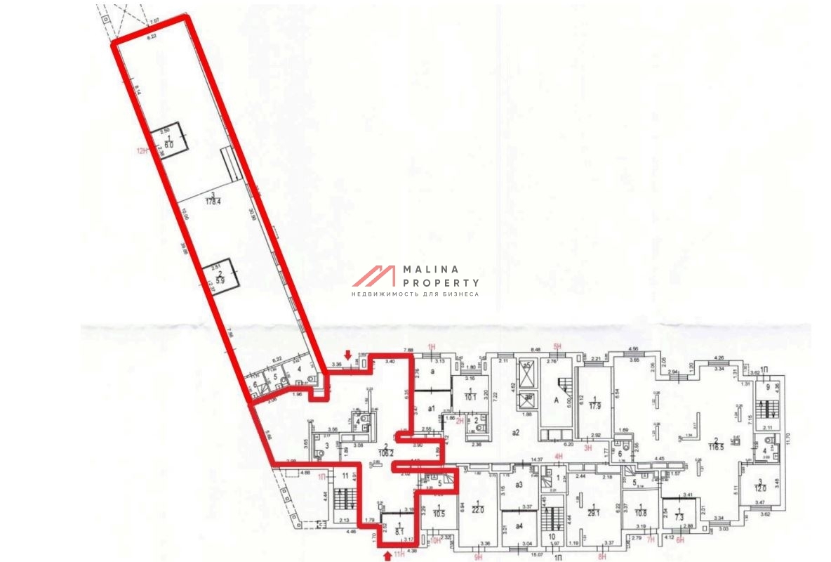 Продажа помещения с арендатором супермаркет "Дикси" 