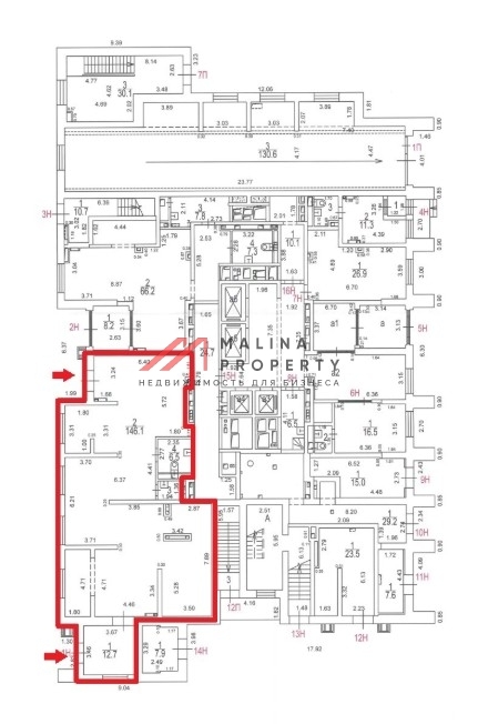 Аренда торгового помещения в новом доме 