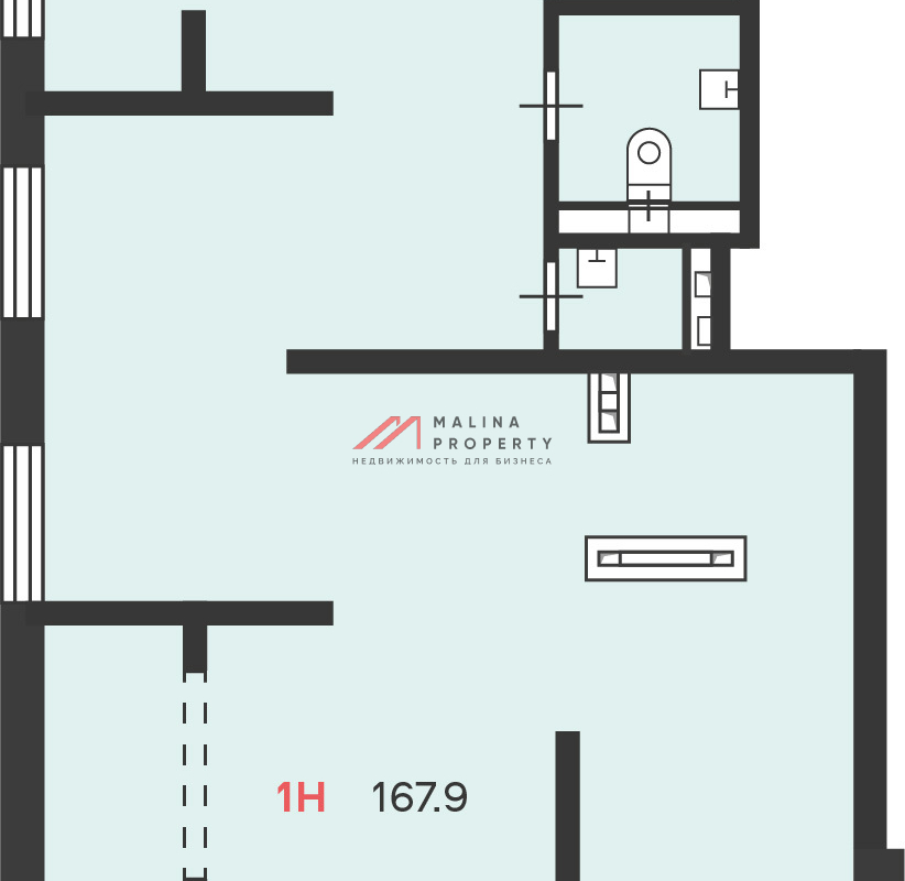 Аренда торгового помещения в новом доме 