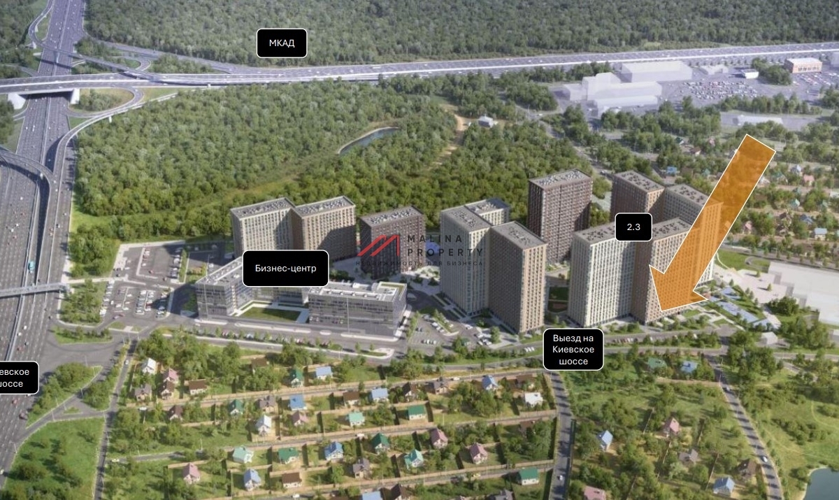 Продажа торгового помещения в ЖК "Тропарево парк" 