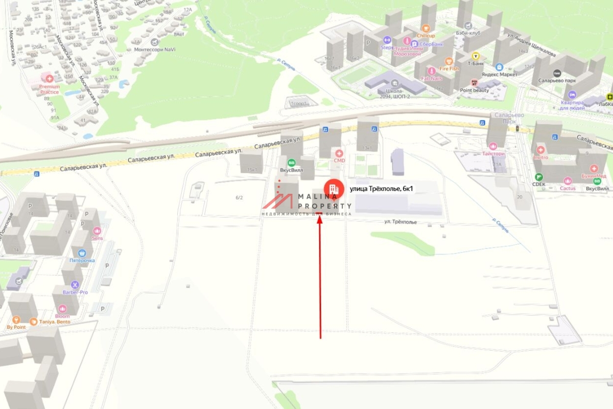Продажа торгового помещения в ЖК "Саларьево парк" 