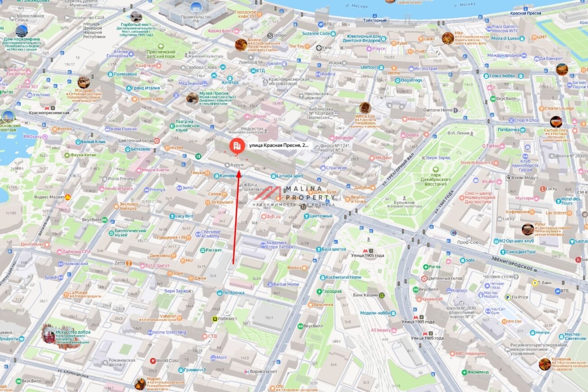 Продаж помещения рядом с м. Улица 1905 года