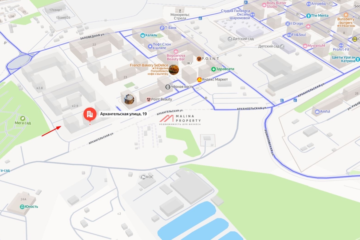 Аренда торгового помещения в ЖК "Ильинские луга" 