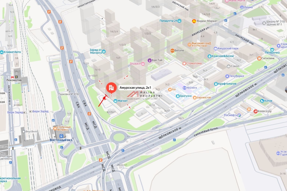 Продажа торгового помещения в ЖК "Амурский Парк"