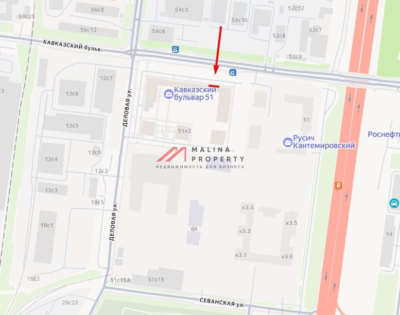 Аренда торгового помещения в ЖК Кавказский бульвар 51