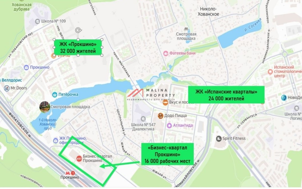 Продажа помещения в бизнес квартале Прокшино