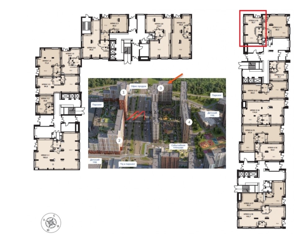 Продажа коммерческого помещения в ЖК "1-й Донской" 