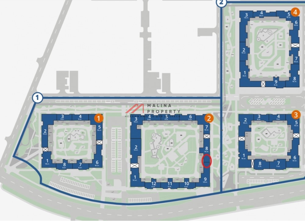 Продажа помещения в ЖК "1-й Ясеневский" 