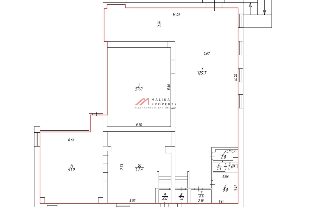 Продажа помещения с магазином Пятерочка