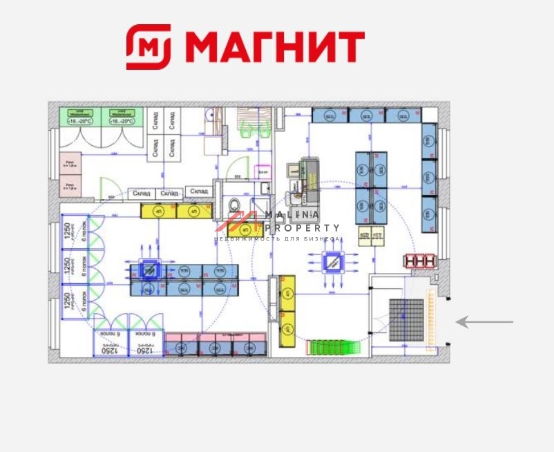 Продажа помещения с магазином Магнит в ЖК "Новое Видное" 