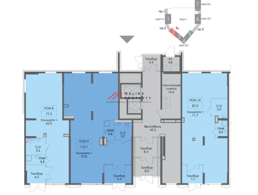Аренда торгового помещения в ЖК "Большая Академическая 85"