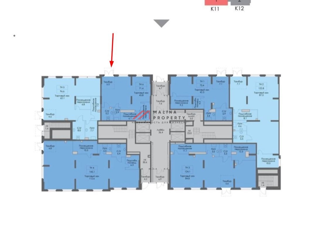 Аренда торгового помещения в ЖК "Томилинский бульвар"