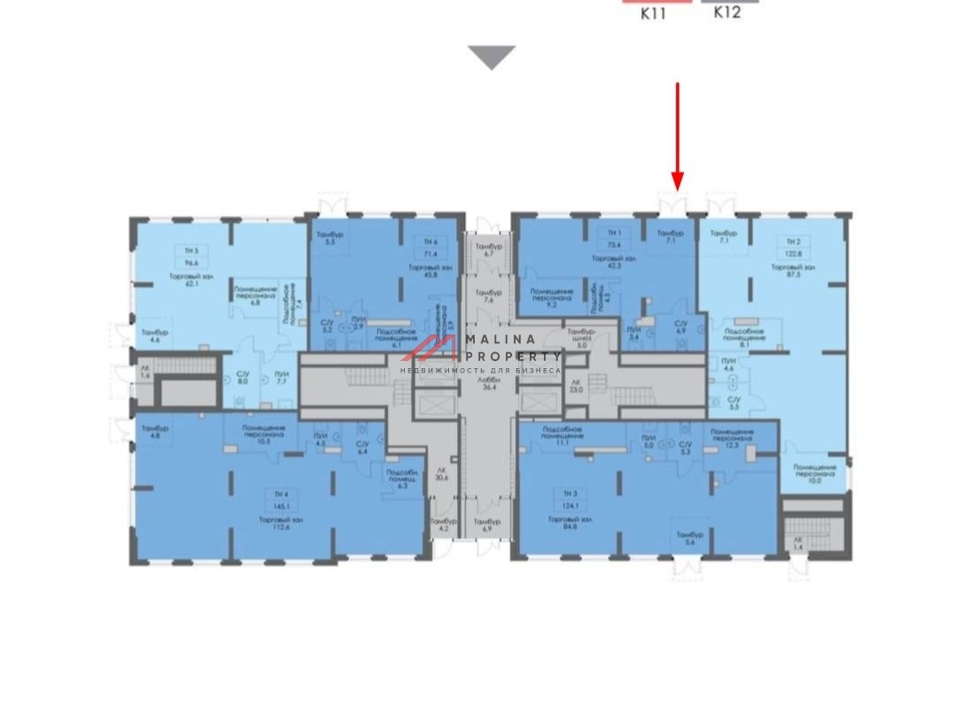 Аренда торгового помещения в ЖК "Томилинский бульвар"