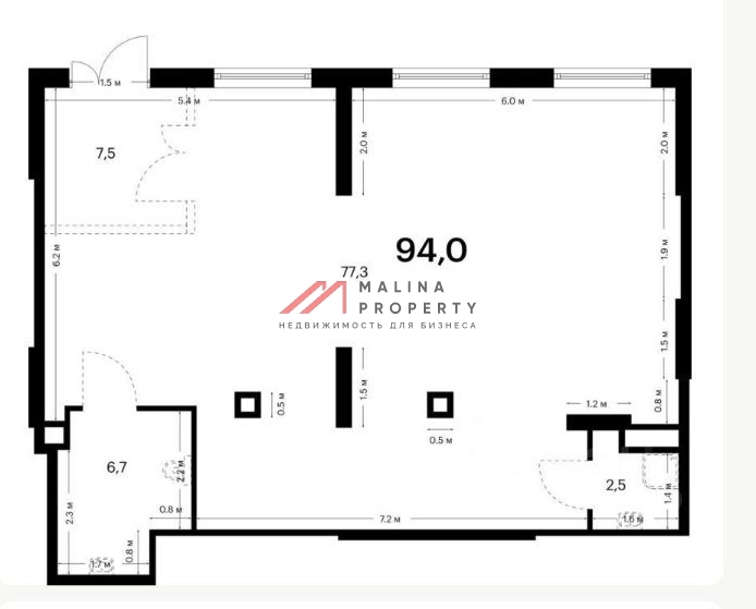 Продажа торгового помещения в ЖК "Белая Дача парк" 
