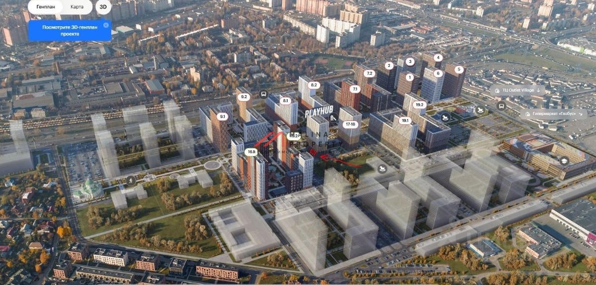 Продажа торгового помещения в ЖК "Белая Дача парк" 