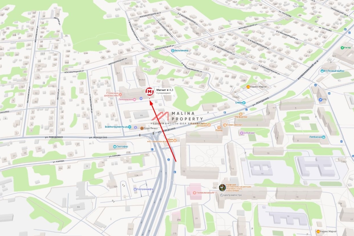 Продажа торгового помещения с арендатором "Магнит"