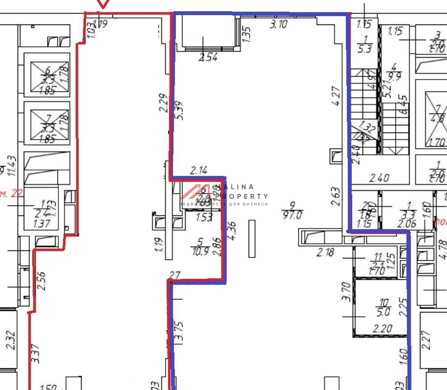 Продажа помещения с арендатором Строительный магазин