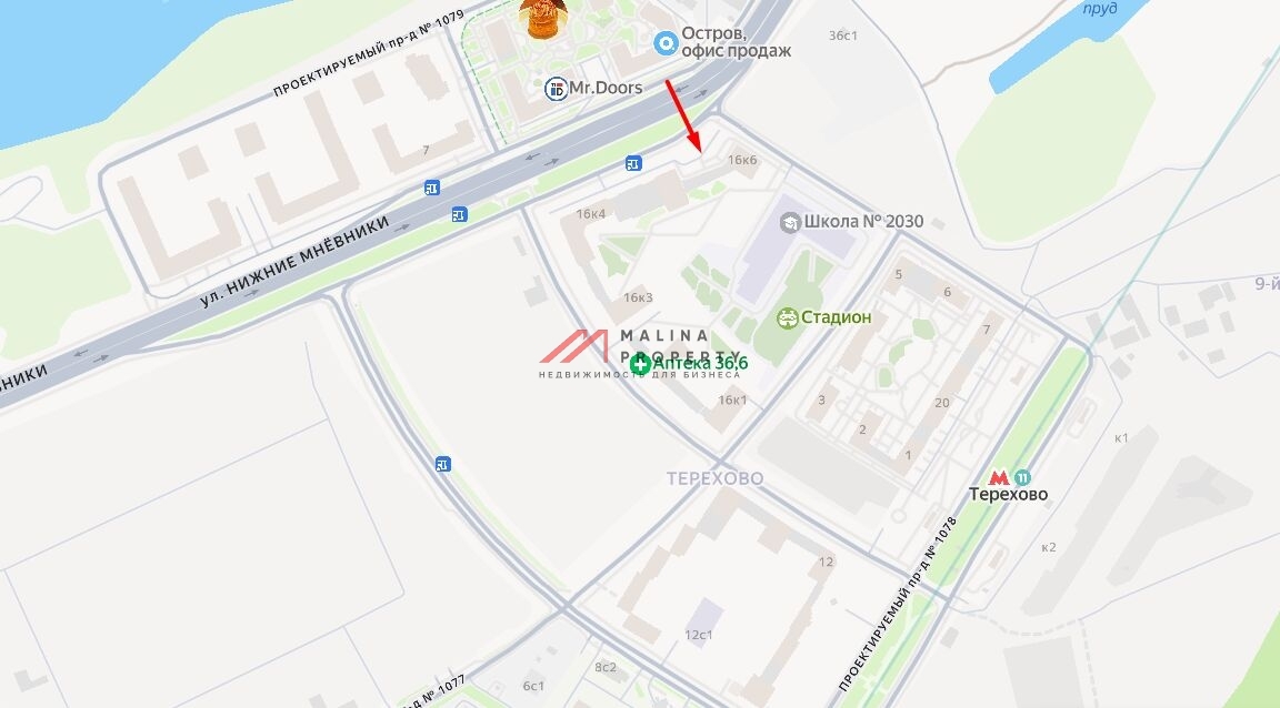 Аренда торгового помещения в ЖК "Остров"