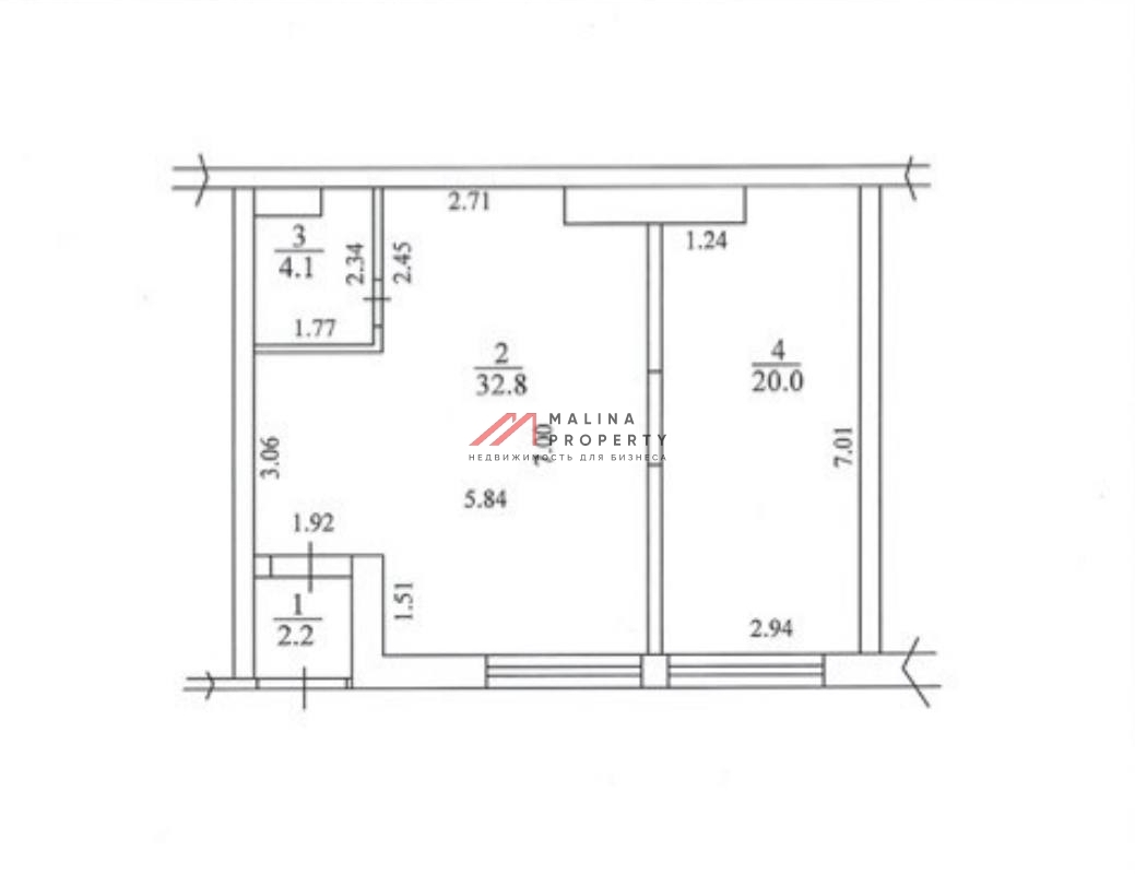 Помещение с ремонтом 