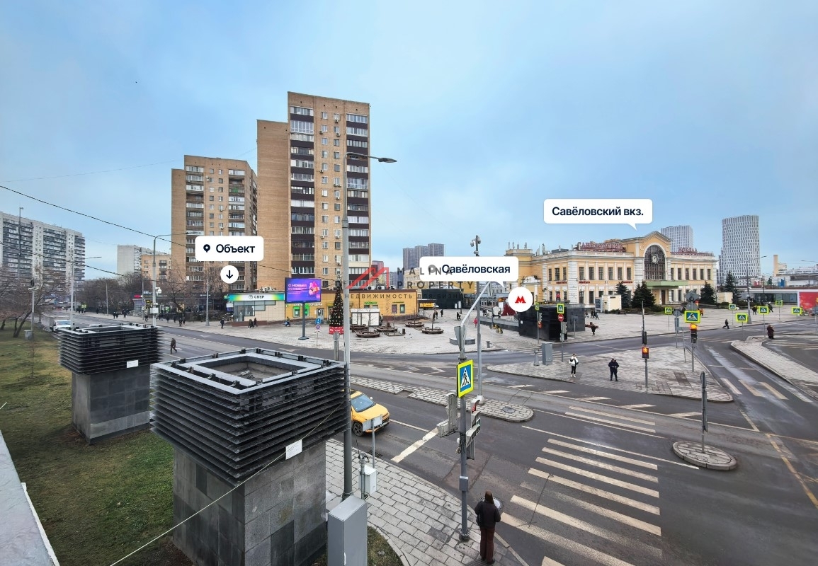 Продажа помещения с арендатором рядом с метро Савёловская 
