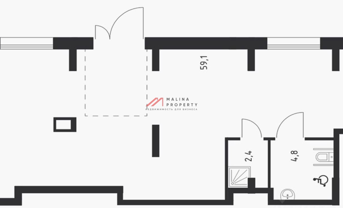 Продажа торгового помещения в ЖК "Цветочные поляны"