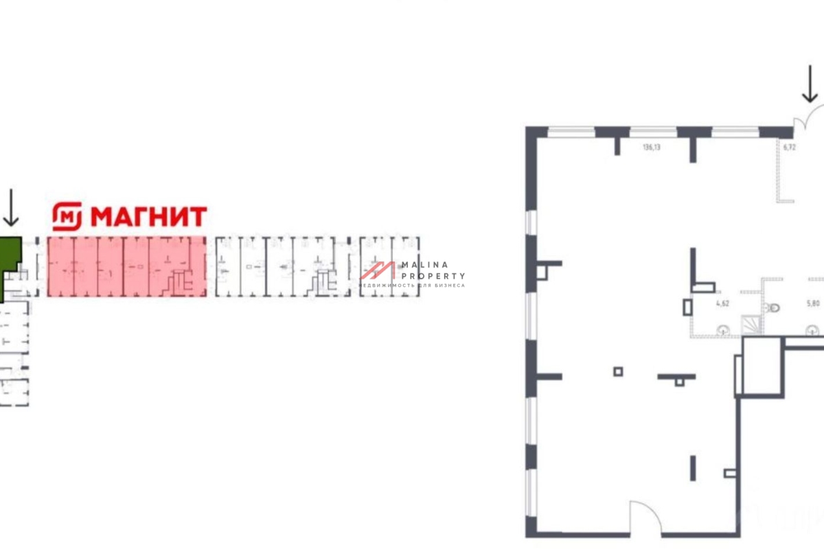 Продажа торгового помещения в новом жилом комплексе