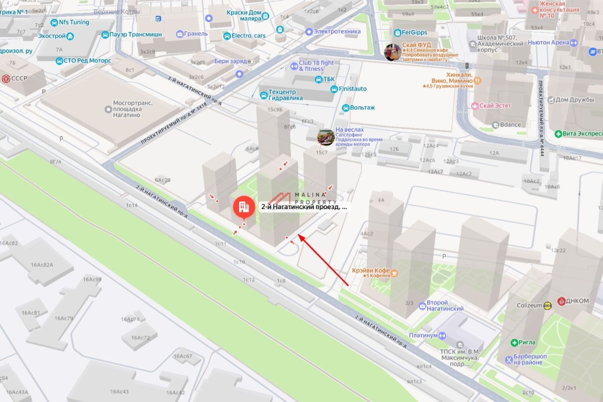 Аренда торгового помещения в ЖК Второй Нагатинский