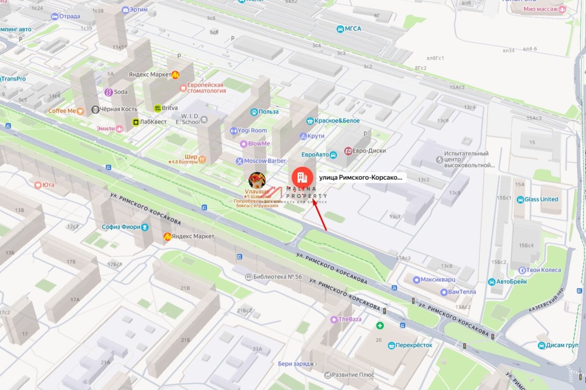 Аренда торгового помещения в ЖК «Римского-Корсакова 11»