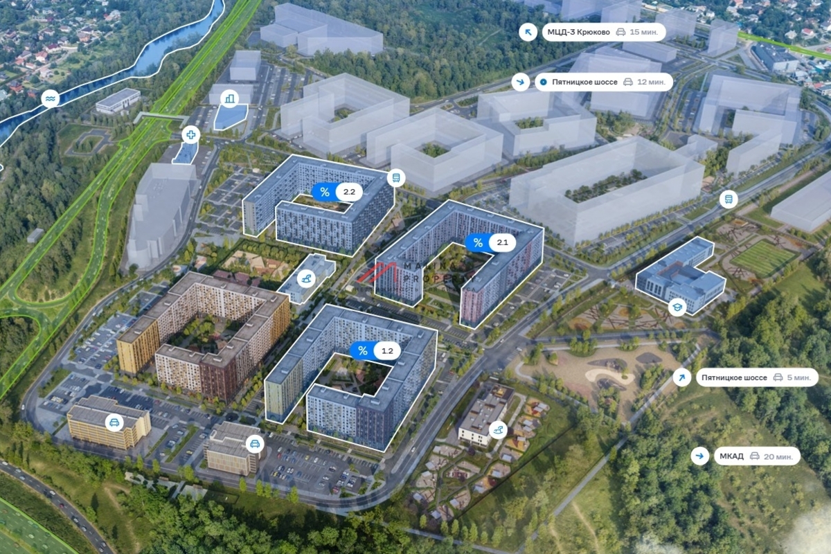 Аренда торгового помещения в ЖК Пятницкие луга