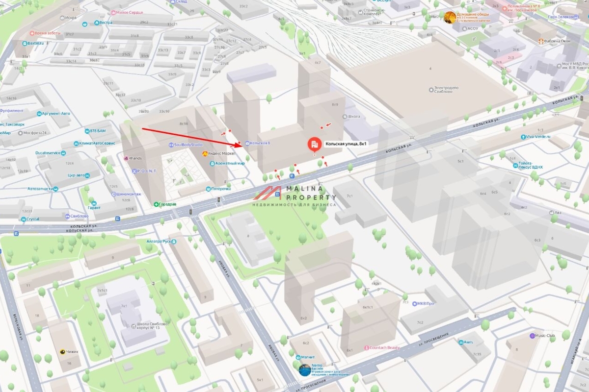 Аренда торгового помещения в ЖК "Кольская 8"