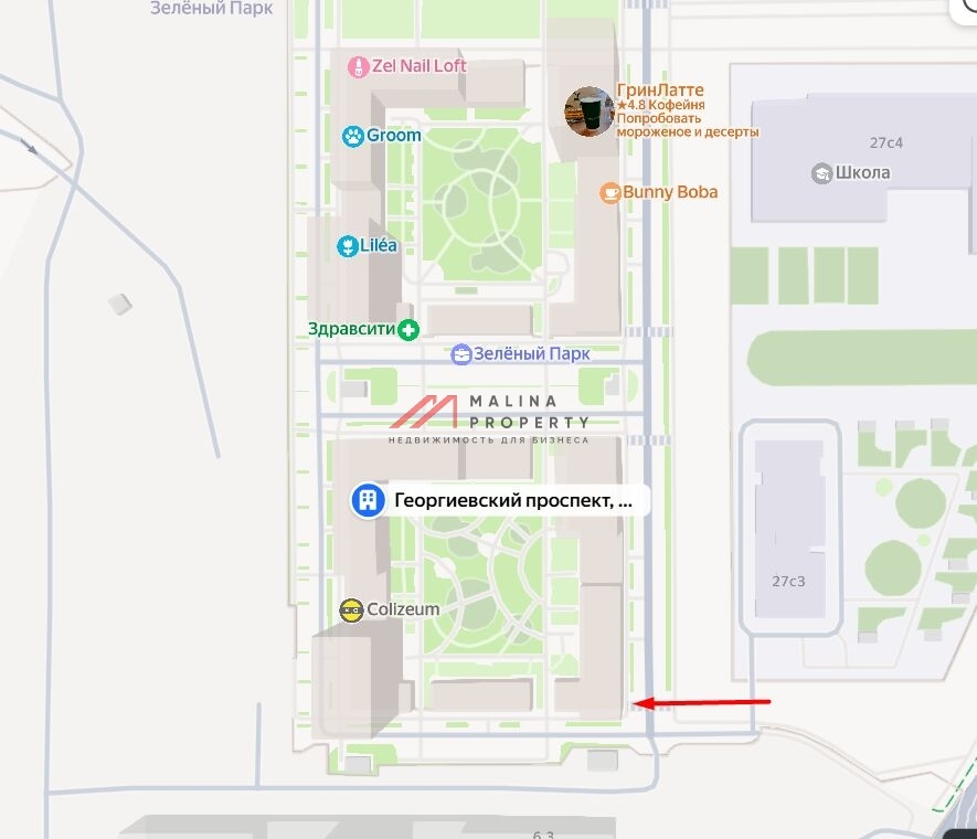 Аренда торгового помещения в ЖК "Зелёный парк"